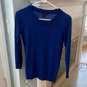 J. Crew Women’s Cobalt Blue Tippi Crewneck Sweater